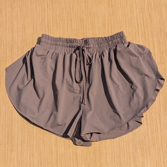 AS Revival Athletic Running Shorts Mauve Women's Small Drawstring Lightweight - Picture 1 of 5